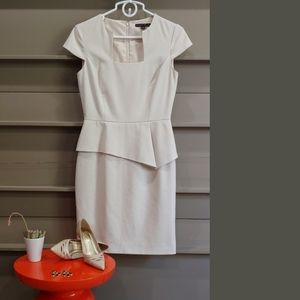 Cream Antonio Melani peplum dress